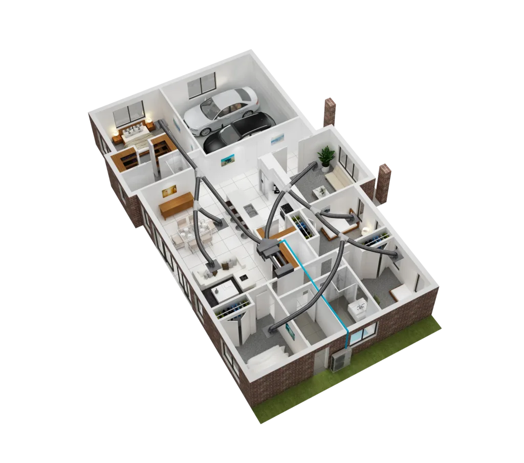 Ducted air conditioning installations