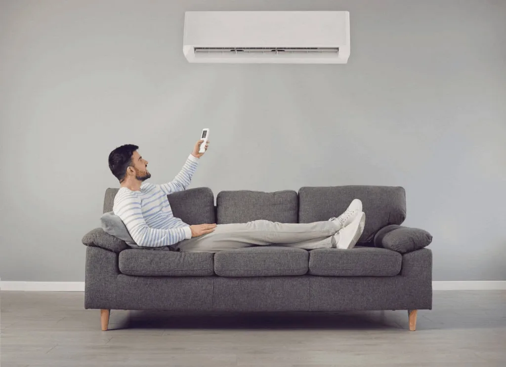 Split system air conditioning